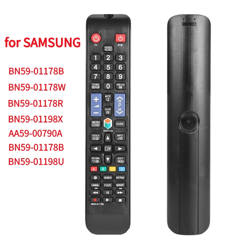 Socobeta Telecomando Universale Per TV Samsung - Sostitutivo BN59-01198B/A/Q/U/X, Pulsanti In Silicone, Portata 10m