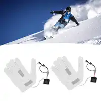 Heating 2 PCS Electric Heating Sheet 3 Gears Adjustable Heating Film Replacement DC Electric Heater Pads for Heating Gloves 1