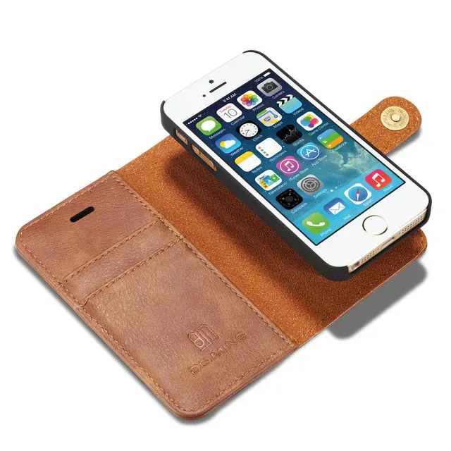 Apple Iphone Wallet Iphone Luxury Detachable Magnetic Folio Flip
