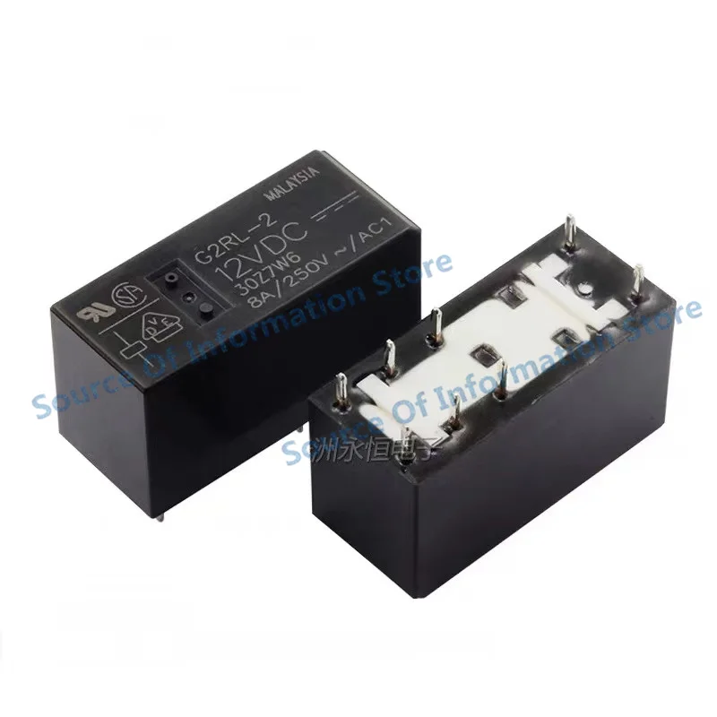 G2RL-2-12VDC 릴레이, G2RL-2-24VDC, DC5V, 12V, 24V, 8 핀, 5V, 12V, 24V, 100% , 신제품, 10 개