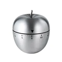 Minuterie mécanique de cuisine créative en acier inoxydable, type œuf, 60 apprentis, rappel de cuisson, 1 pièce 1