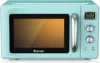 Retro Countertop Microwave Oven, 0.9Cu.ft, 900W Microwave Oven, with 5 Micro Power, Defrost & Auto Cooking Function, LED Display 1