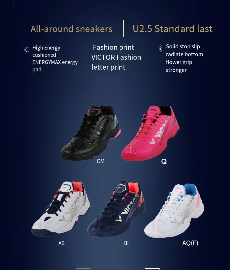 Description Picture 3 of itemVictor Badminton Shoes men women cushion Non-slip Sport Sneakers boots tennis tenis para hombre A362