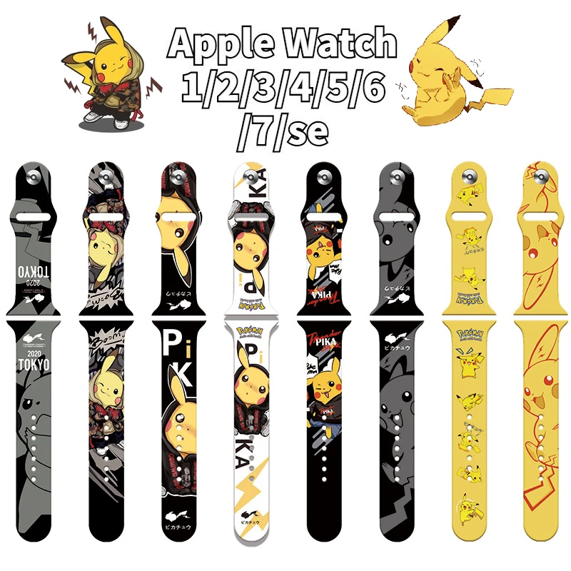 Watch Straps Apple Watch Kids Pokemon Apple Watch Strap Pikachu