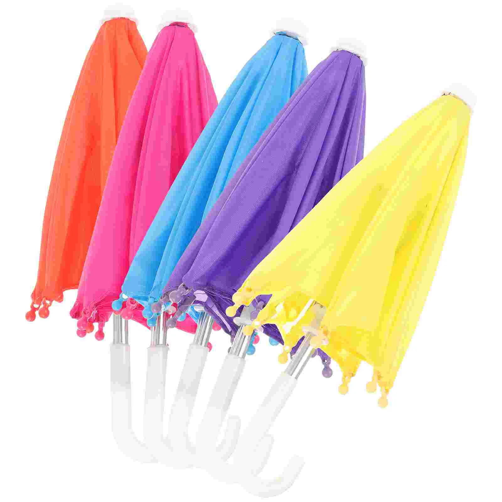 

Mini Umbrella Colorful Doll Umbrella 43Cm Drink Umbrellas Cocktail Picks Diy Umbrella Ornament Decorations Dollhouse Cute Tiny