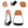 2 Pieces Horse Riding Stirrups Lightweight English Saddle Step Anti Skid Western 5