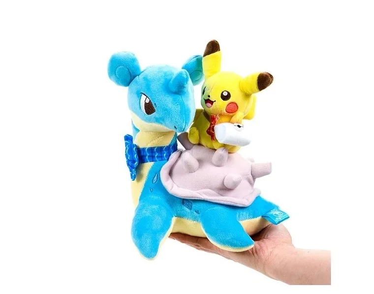 Pokemon Pikachu Peluche Riding Lapras Latios Latias Plush Doll Charizard Sylveon Leafeon Stuffed Toy Creative Anime Cartoon Gift