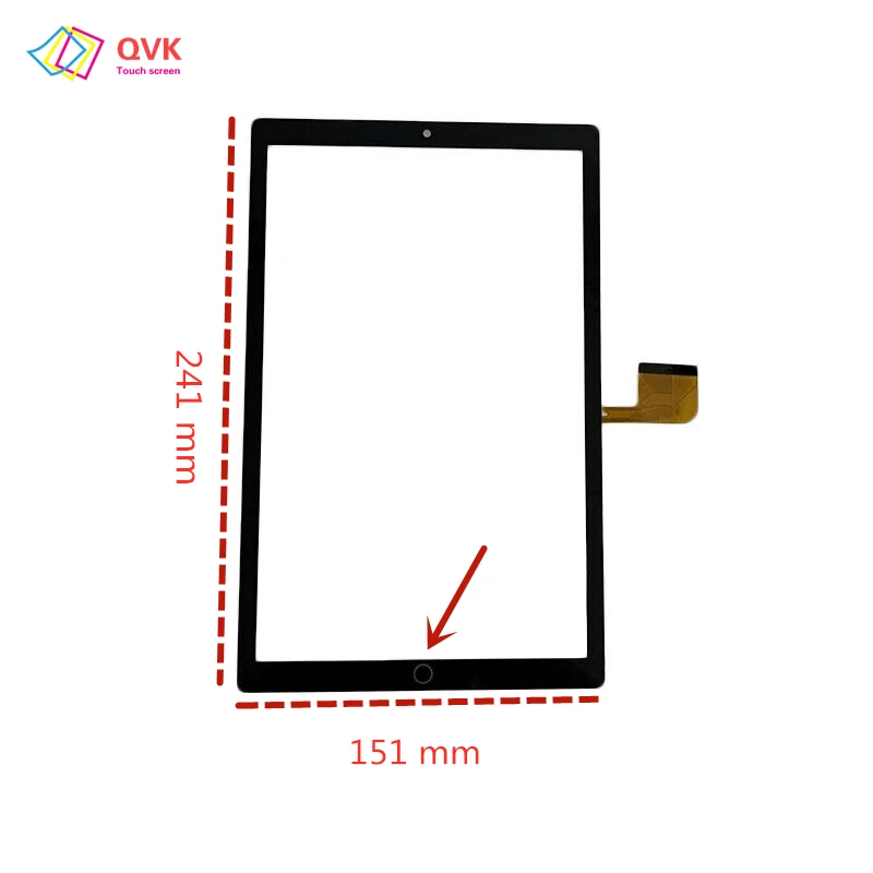 

Black White 10.1 Inch Compatible P/N CX374D FPC-V01 Tablet Capacitive Touch Screen Digitizer Sensor CX374D S29 Tab 241*151 mm