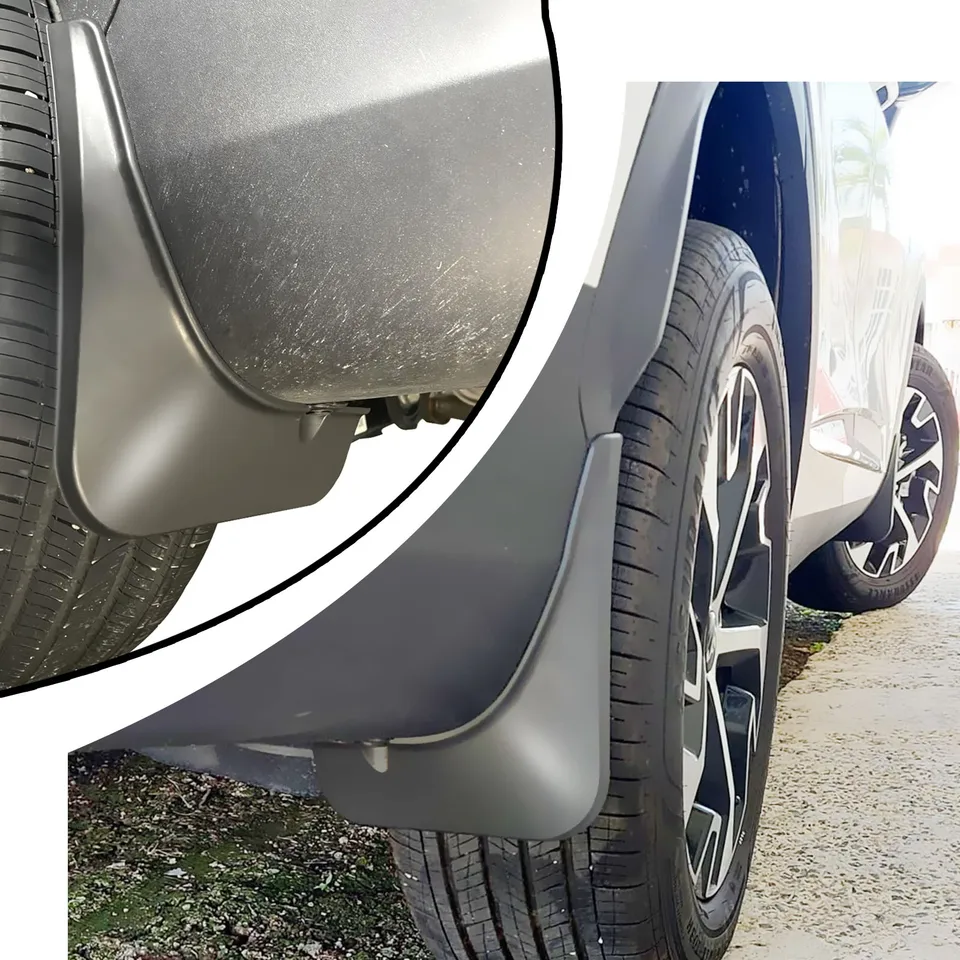 Coppia Paraspruzzi Per Auto Universali Paraschizzi Posteriori Neri