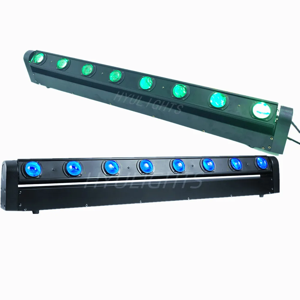 8x12W RGBW barra LED haz de luz con cabezal móvil audiencia luces de discoteca jeux de luces dj luces de fiesta luces dj Lira dj