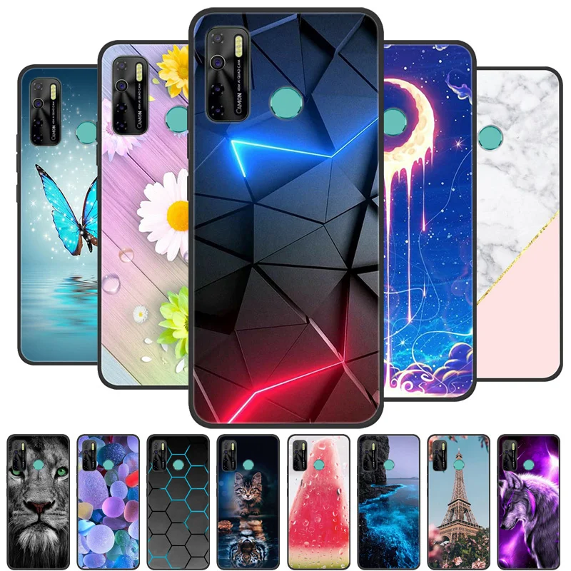 Для TECNO Camon 15 Air Чехол Волк мультфильм силиконовый мягкий ТПУ чехол для Camon15