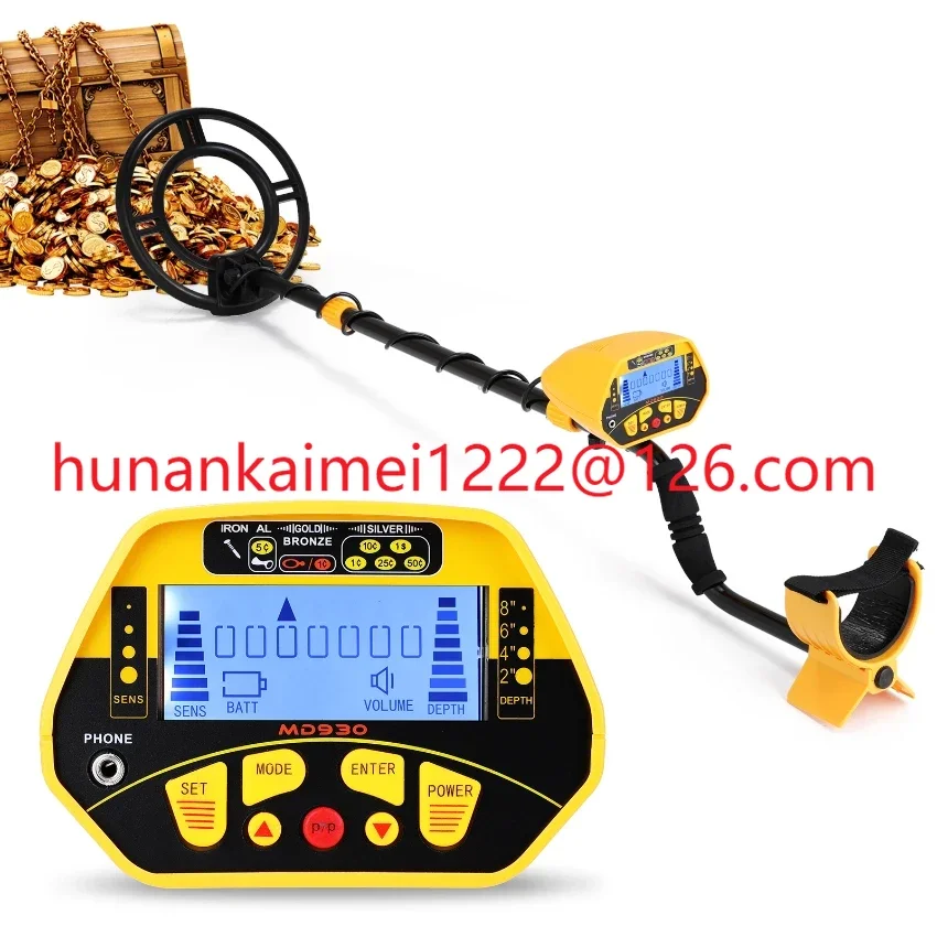 MD-930 New Upgrade Metal Detector Professional Underground Search Finder Gold Metal Detector High Performance Treasure Hunter