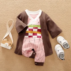 Adorable Pure Cotton Long - Sleeve Baby Jumpsuit - 12 - 18M 90 (Pink)