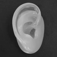 Modèle d'oreille humaine en Silicone Transparent, accessoire d'exposition de prothèses auditives, outil de démonstration d'enseignement, outil d'exercice d'impression d'oreille 4