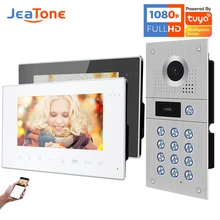 

【170° Tuya 1080P】Jeatone Villa Video Doorphone System WiFi Video Intercom With Phone Unlock Access Control With Passcode Card