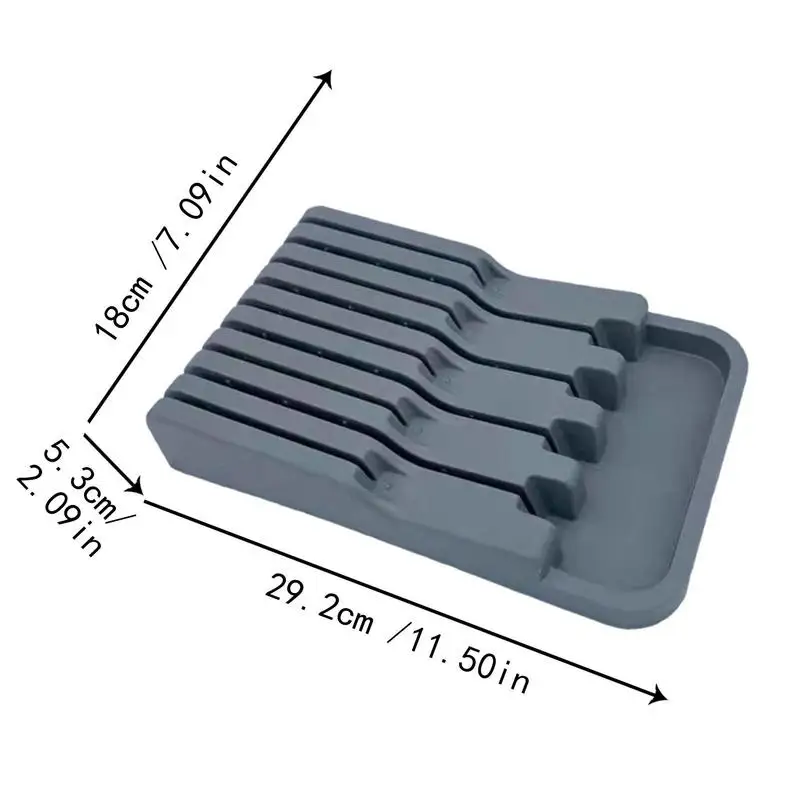 Knives Drawer Organizer Cutter Block Organizer Cutlery Slot Kitchen Drawer Cutter Holder Kitchen Counter