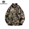 New Men Spring Long Sleeve Camouflage Cargo Casual Lapel Blouses Men High-Quality Design Outdoors Brand Clothing Shirt Male Coat 4