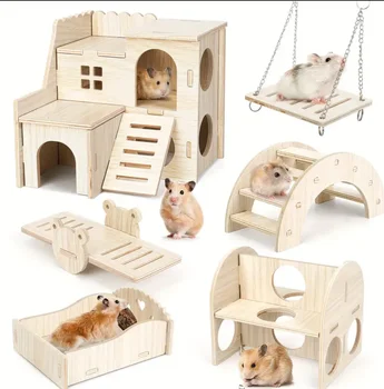 Wooden Hamster Play Set 1