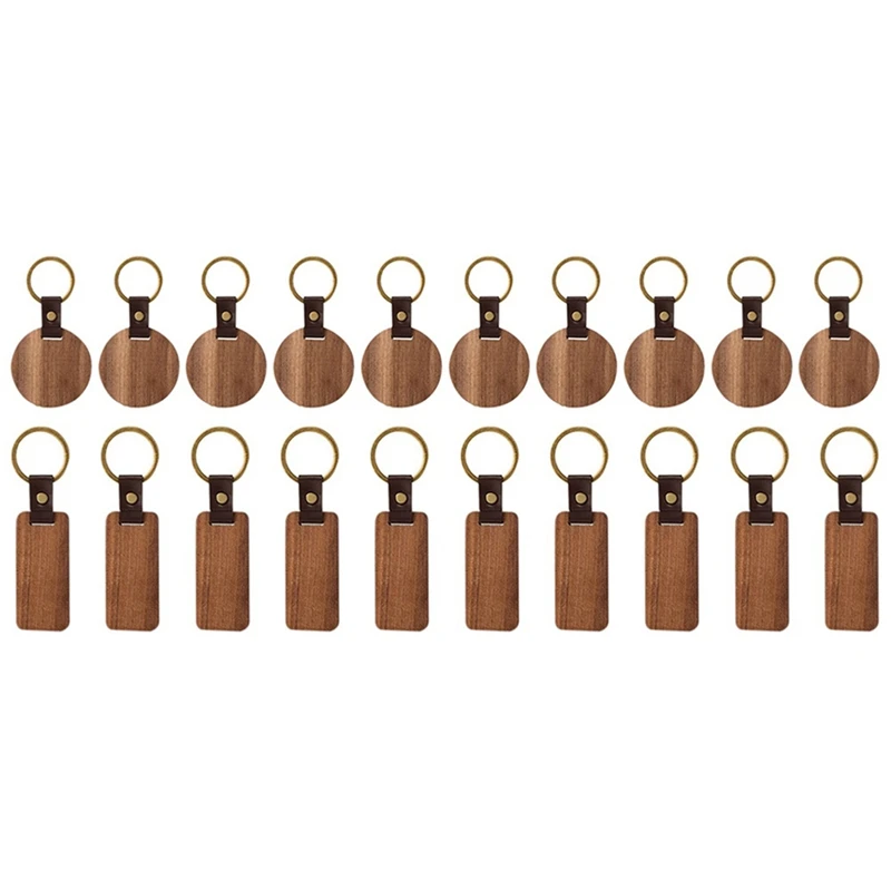 

Деревянный брелок, деревянные лазерные гравировочные заготовки, брелок с кожаным ремешком, необработанный круглый брелок