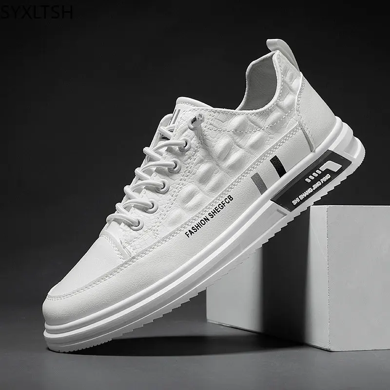 RunningShoesLeatherCasualSportsShoesforMenTrainersforMenChunkySneakersFashionShoes