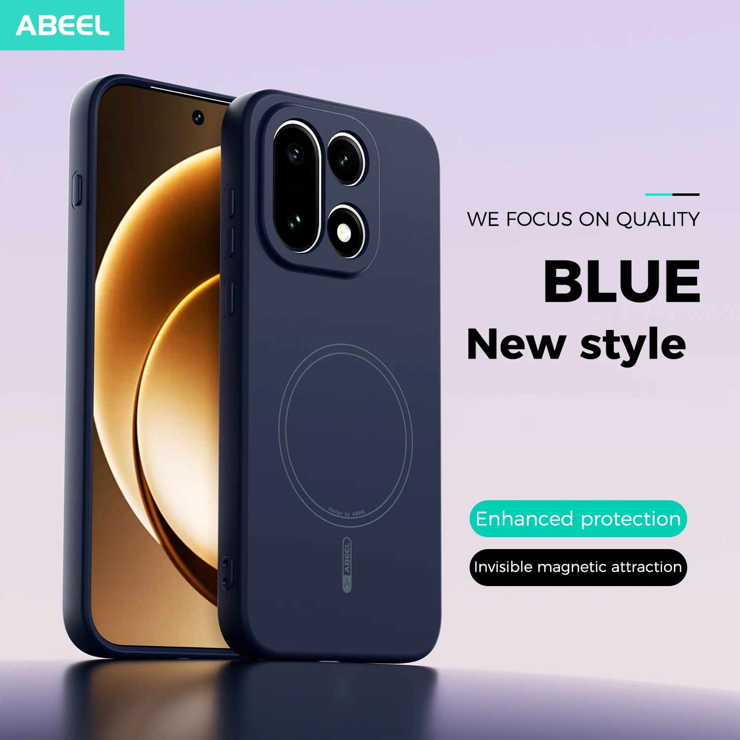 MagSafe Magnetic Wireless Charging Shockproof Soft TPU Phone Case with Raised Lens Protection and Skin-Feel Finish