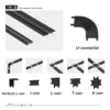 Ultra Slim 6mm Magnetic Track Light Dimmable Surface Mount Embedded Plastering Rail Modern Flood Spot LED Lamp Smart Tuya Zigbee 5