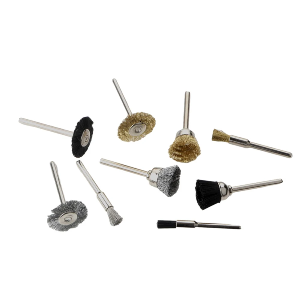 3 PCs 3mm Metal Drill Brushes Set, Drill Brushes, Screwdriver Brushes