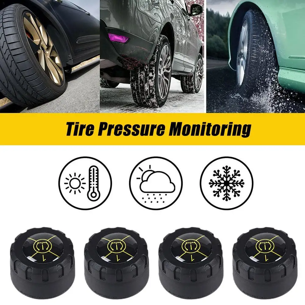 

Tire Pressure Monitoring System 2/3/4Pc Bluetooth TPMS External Sensors Real-time Pressure Temperature Sensor for Android/iOS