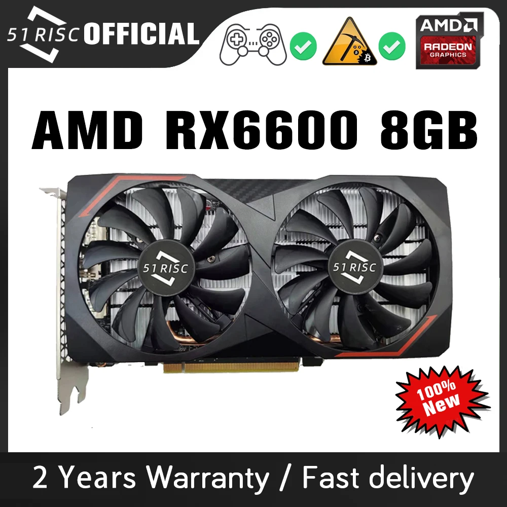 Rx 580 Vs Gtx 1050 Ti New 51risc Amd Radeon Rx 6600 8gb Graphics Card Gpu Gddr6 128-bit 14 Gbps  7nm Support Amd Intel Desktop Cpu Motherboard - Graphics Cards - AliExpress