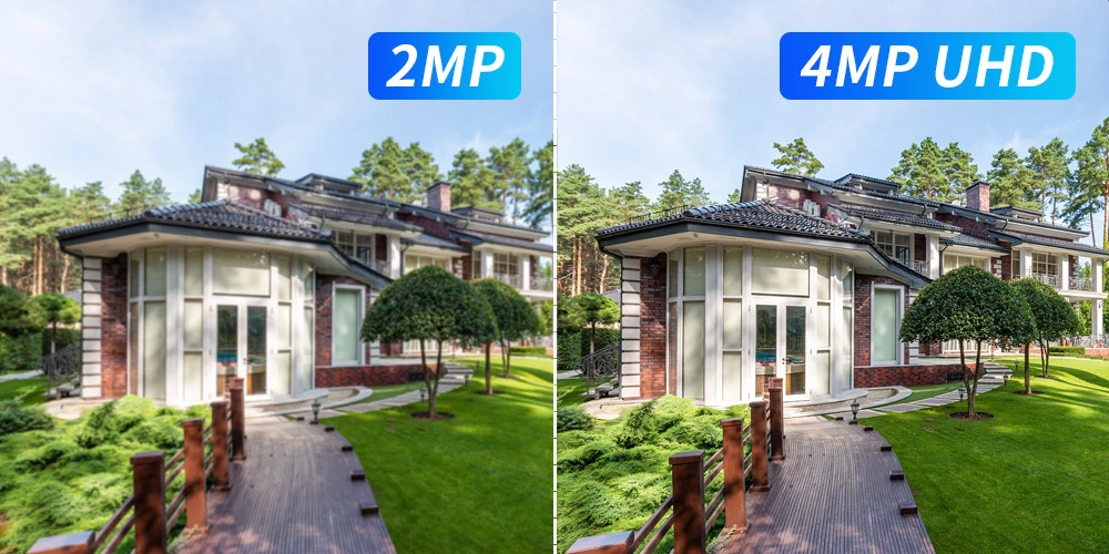 4MP 4G LTE Solar Camera Outdoor WiFi Security Camera PTZ Auto Tracking Color Nig