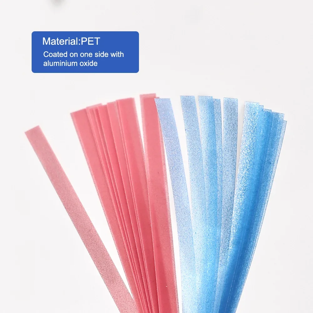 Dental Polishing Strips with Single Side of Alumina-Plated Teeth Polishing Strips Dentistry Whitening Polishing Consumables