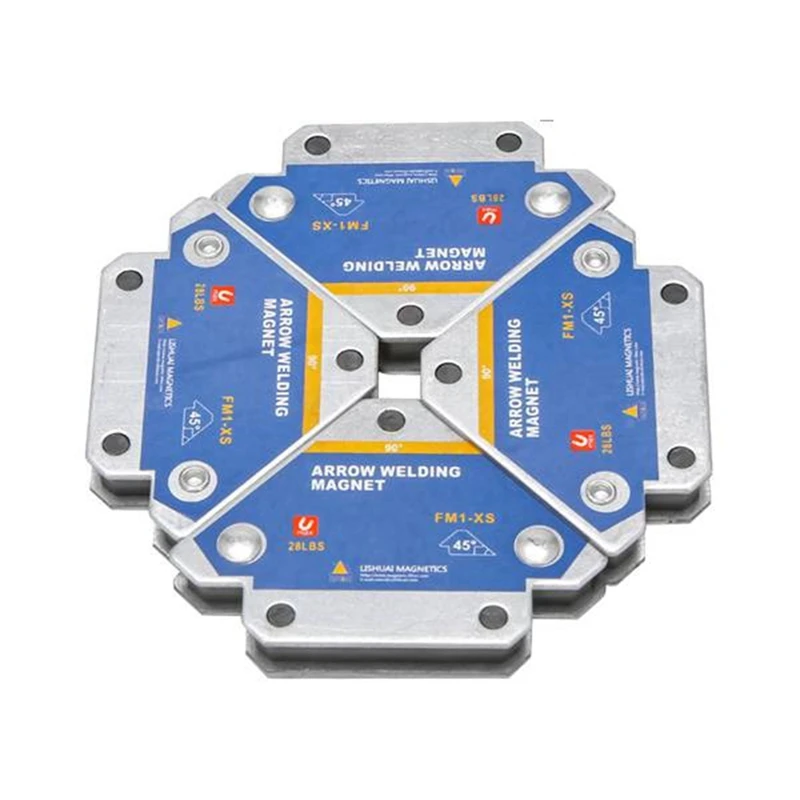 Magnetic Welding Holders Angle Solder Magnet Weld Fixer Positioner Ferrite Holding Auxiliary Locator Tools 4Pcs 50KG