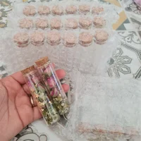 Glass Test Tube 50 pcs/lot 17*22*80mm Glass Bottle Cork Stopper Mini Bottles Small DIY Jars Wedding Decorative Vials 2