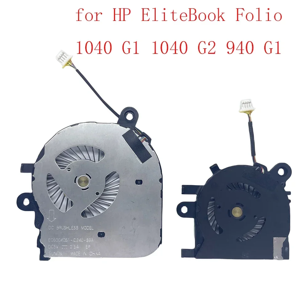 교체용 노트북 CPU 및 GPU 냉각 팬, HP EliteBook Folio 1040..