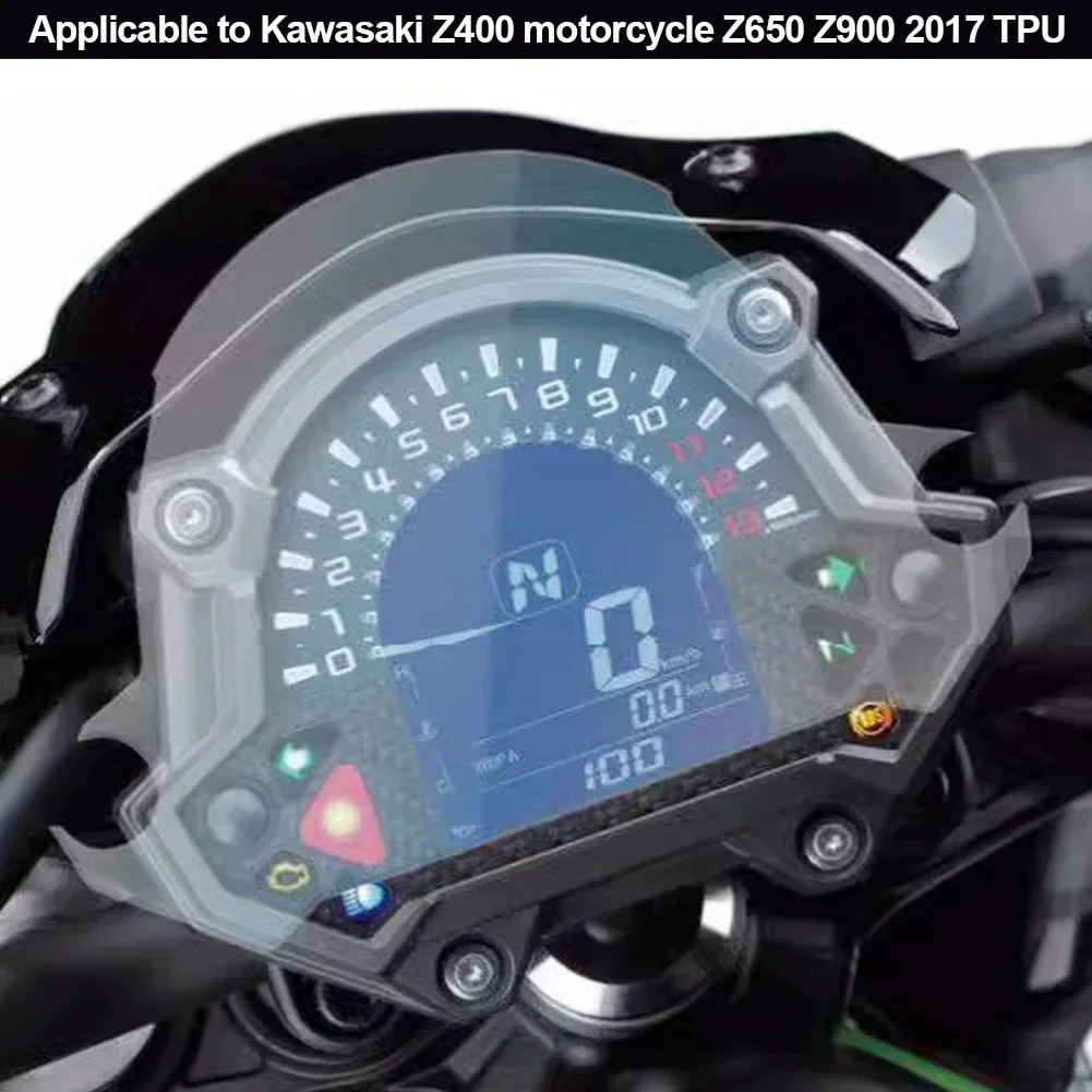 For Kawasaki Z400-Z650 2017-Z900 Motorcycle Dashboard Protector Instrument Cluster Scratch Screen Film Protection Motorcycle Screen Protector
