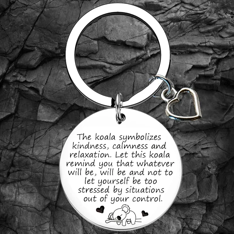 

Koala Bear Appreciation Keychain Best FriendKey Rings Sister Daughter Granddaughter birthday gift