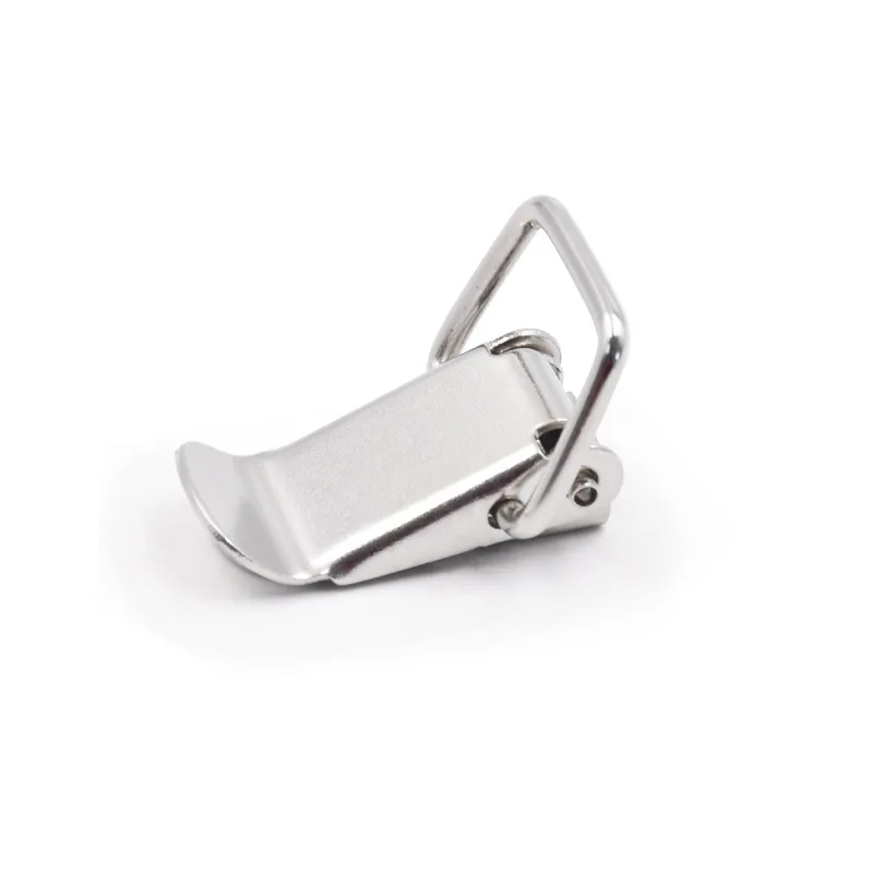 Three Kinds Of Materials Iron Nickled Plated Buckle Hook Wooden Box Hasps Clamp Spring Catch Clasp Loaded Draw Toggle