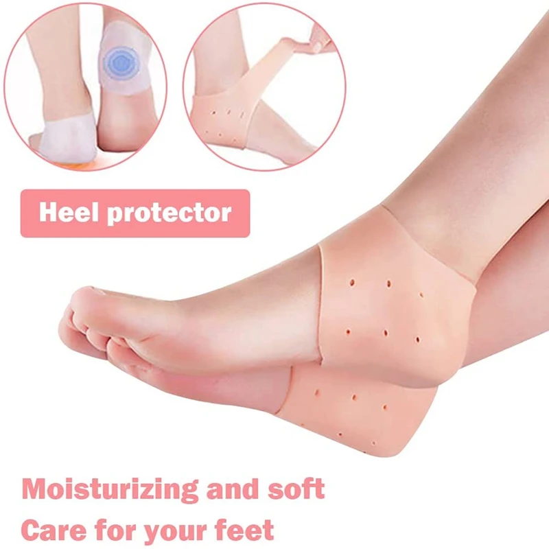 FOOT CARE Plantare In Silicone Per Tallone - 2 Pezzi, Taglia Media (Medium) - Allevia Dolore Da Spina Calcaneare E Affatica