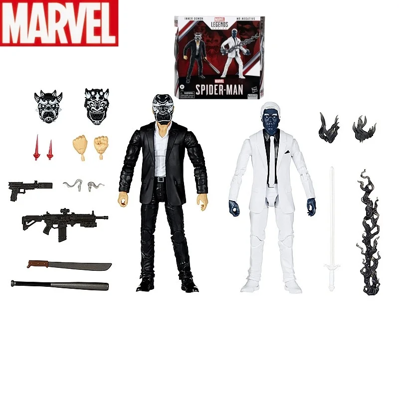 

New Marvel Legends Inner Demon & Mr. Negative 6" Pvc Comic Page Action Figurines Collection Decoration Model Doll Kids Halloween