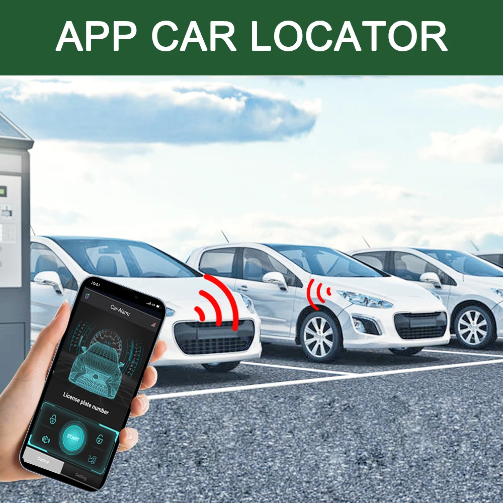 GIORDON 자동 감지 중앙 잠금, 셀룰러 시작 및 중지 제어 시스템, 원격 스마트 잠금 및 블루투스 컨트롤러