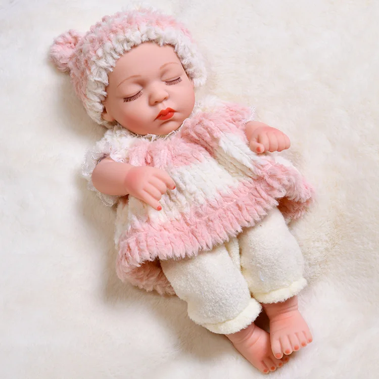 ForestBear 12-Inch 30cm Realistic Reborn Baby Dolls - Soft Body, Full Vinyl Poseable Newborn Great for Kids 3+