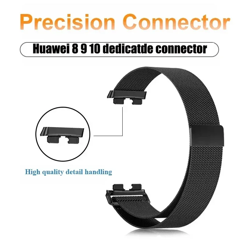 Premium Metal Milanese Magnetic Strap Loop - Steel Bracelet Replacement Accessory