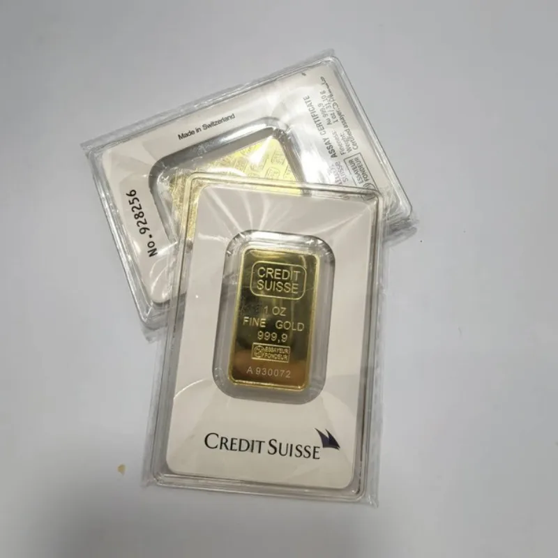 Weihnachtsstab mit 1 Unze vergoldet, versiegelter Verpackungsstab aus Messing, 24 Karat vergoldeter Barren, nicht magnetisch, einzigartige Zahl für die Sammlung