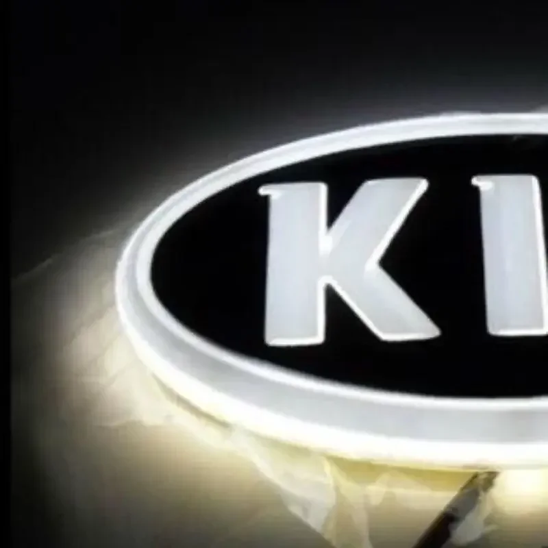 

4D Car China 4D front logo light LED badge logo light luminous decorative light auto parts For Kia K5 SORENTO SOUL Freddy Cerato