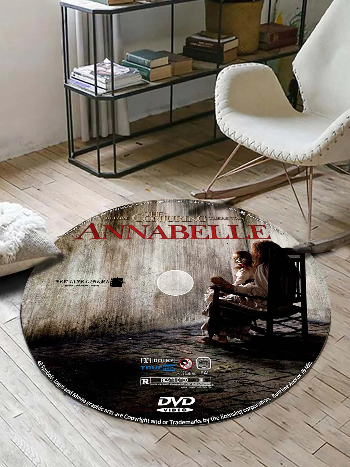 Movie CD Rug DVD Carpet Creative Round Mat Circle Bath Mat Gift Souvenier Home Decoration Rugs for Kitchen Bedroom Living Room 2