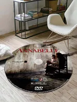 Movie CD Rug DVD Carpet Creative Round Mat Circle Bath Mat Gift Souvenier Home Decoration Rugs for Kitchen Bedroom Living Room 2