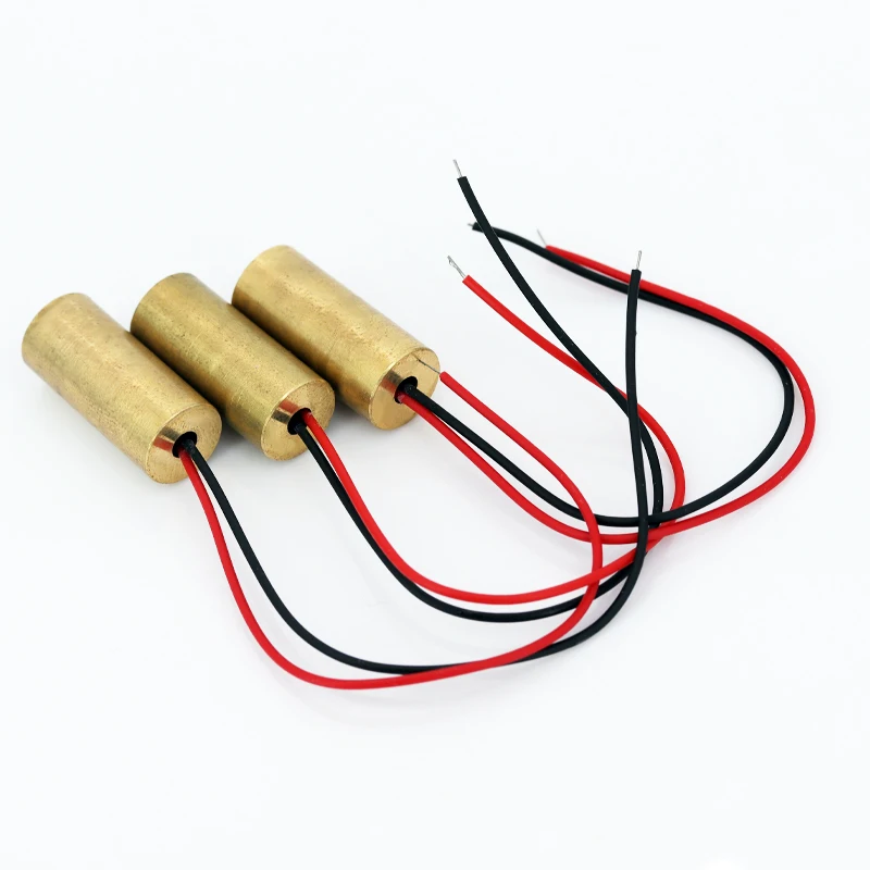 Laser Head 650nm 9mm 3V 50mW Laser Cross Diode Module Red Copper Head