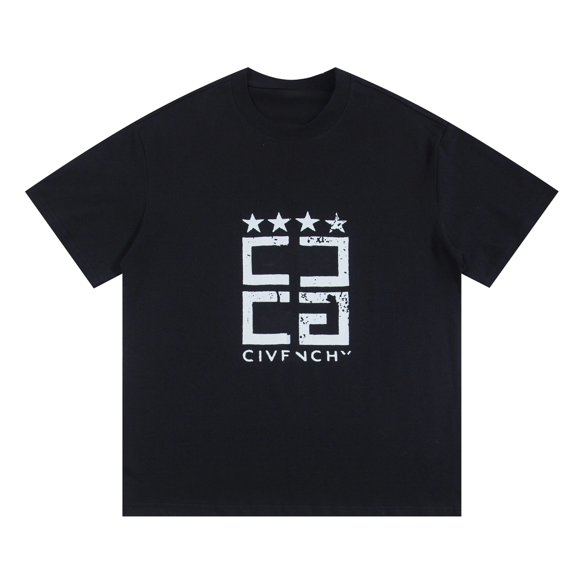 New Summer Fashion G Home Luxury Brand Pentagram Letter Print T-Shirt Men Women Short Sleeve Crew Neck Streetwear Tee