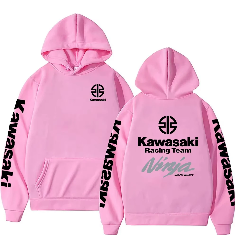 Spring and Autumn Kawasaki Women's Casual Fashion pullover Couple Street Sports Coat Ninja ZX-10R Men's New Hoodie Fashion