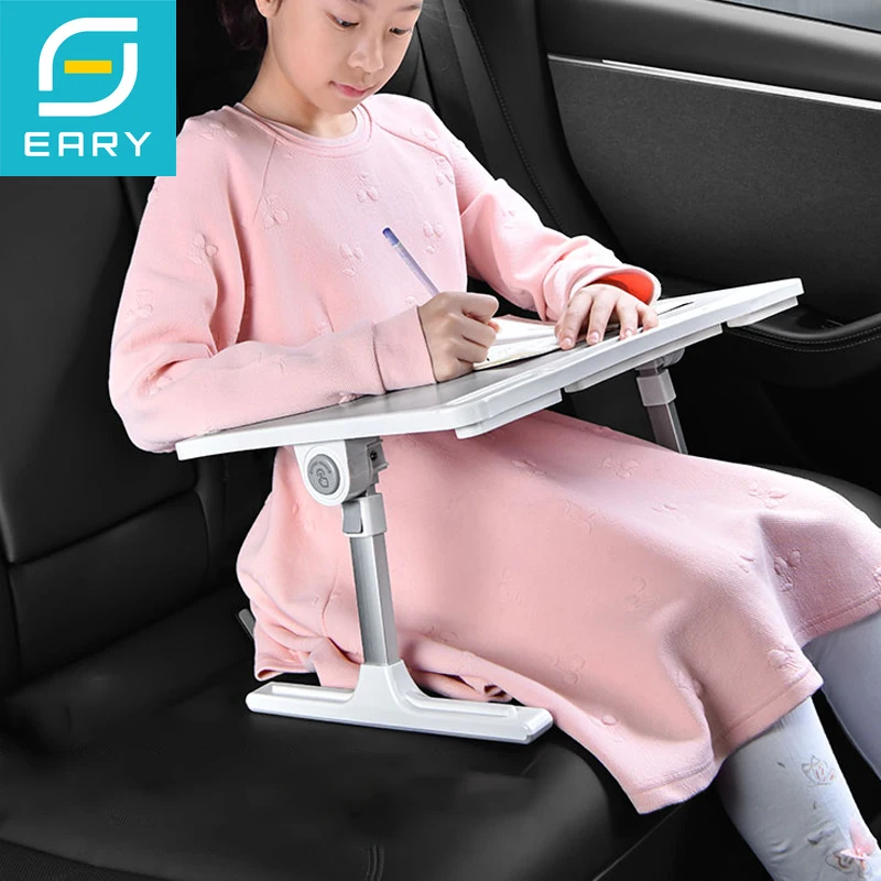 Tablette de voyage pliable pour siège auto grande taille, réglable en hauteur, pour enfants, bureau de voiture pour ordinateur portable, tablette, iPad